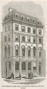 Nye kontorer for Royal Insurance Company, Lombard Street, London af English School