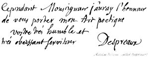 Nicholas Boileau (kaldet Despreaux) af English School