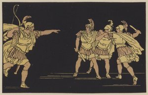 Nisus og Euryalus (farvebilleder) af English School