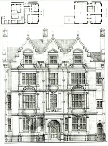 No.70 Ennismore Gardens, South Kensington, fra The Building News, 23. juli 1886 af English School