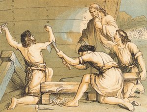 Noah baut die Arche von English School