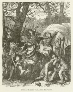 Normanniske baroner på vej fra rejsende af English School