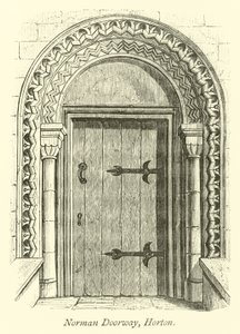 Norman Doorway, Horton  af English School
