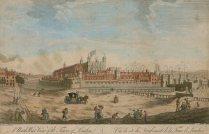 Nordvest udsigt over Tower of London af English School