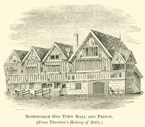 Nottingham Old Town Hall and Prison  af English School