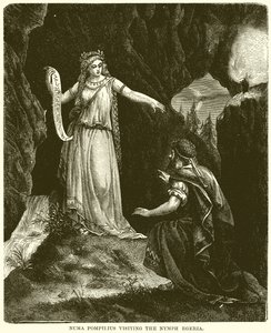 Numa Pompilius besøger nymfen Egeria af English School