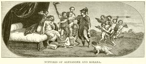 Bryllup af Alexander og Roxana af English School