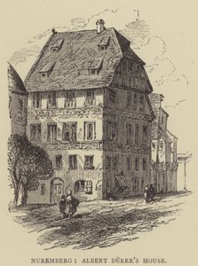 Nürnberg, Albert Durers hus (gravering) af English School