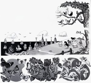 Børnerim illustration af English School