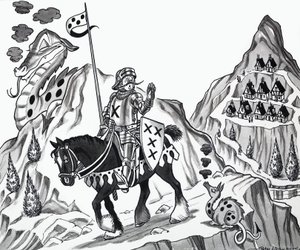 Illustration af børnerim af English School