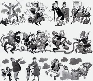 Børnerim illustration af English School