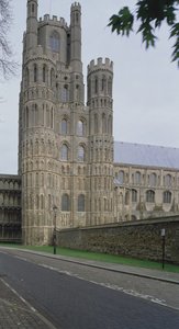 Octagon Tower, fra syd, bygget 1322 af English School