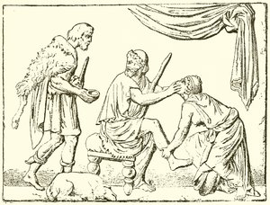 Odysseus genkendt af sin sygeplejerske af English School