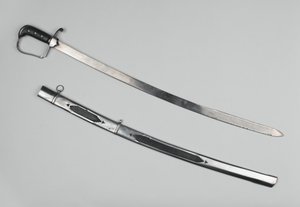 Officerssværd, 51. fod, ca. 1809 (stål med trægreb) af English School