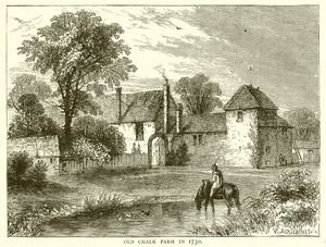 Gammel Kridtgård i 1730 af English School