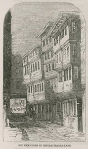 Gamle kamre i Middle Temple Lane af English School