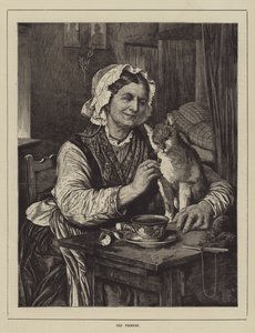 Gamle venner (gravering) af English School