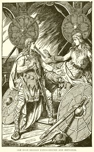 Gamle højtyske Typer--Sigurd og Brunhild af English School