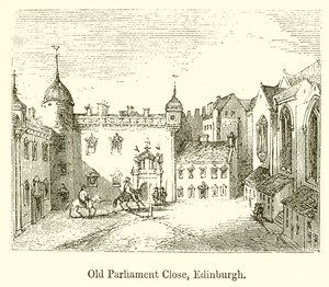 Old Parliament Close, Edinburgh af English School