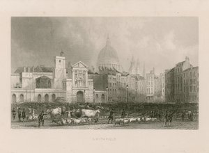 Old Smithfield Market af English School