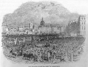 Old Smithfield Market af English School