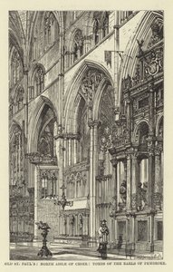 Old St Pauls, North Aisle of Choir, Tombs of the Earls of Pembroke af English School