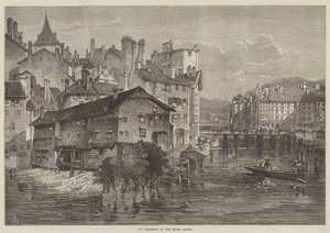 Gamle garverier ved Rhone, Genève (gravering) af English School