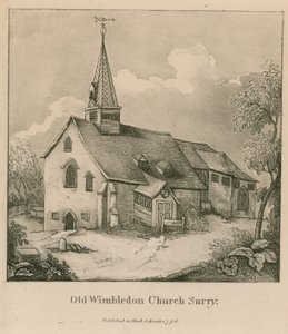 Old Wimbledon Church i Surrey af English School