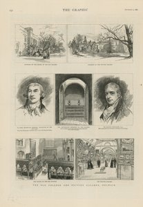 Gammelt college og billedgalleri i Dulwich af English School