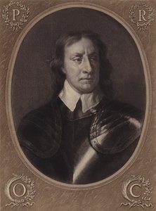 Oliver Cromwell (litografi) af English School