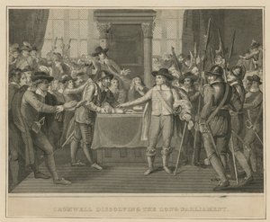 Oliver Cromwell opløser det lange parlament af English School