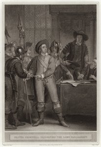 Oliver Cromwell opløser det lange parlament af English School