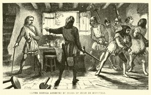 Oliver Icingla arresteret efter ordre fra Hugh de Moreville af English School