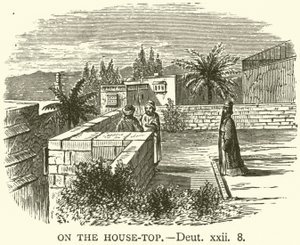 Auf dem Hausdach (Deuteronomium, xxii, 8) von English School