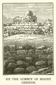 På toppen af Mount Gerizim (gravering) af English School