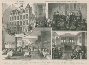 Åbning af en ny fløj af Hospital for Diseases of the Chest, City Road, London af English School