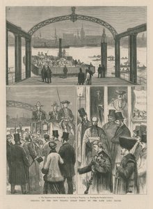 Åbning af den nye Thames dampfærge af English School