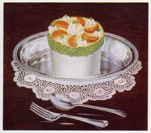 Orange soufflé (farve litho) af English School