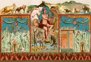 Orpheus charmerer dyrene af English School