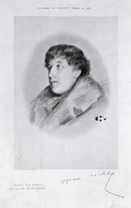 Oscar Wilde (1854-1900) et Bijou-portræt, fra Society af English School