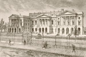 Osgoode Hall, Toronto, Canada (litho) af English School