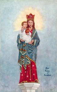 Vor Frue af Buckfast (farvelitografi) af English School