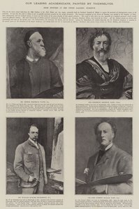 Vores førende akademikere, malet af dem selv (litho) af English School