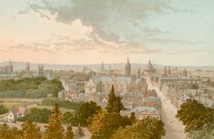 Oxford fra Magdalen Tower af English School