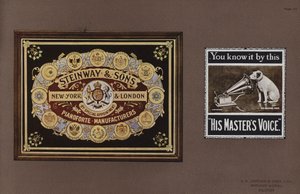 Seite aus Jordans Emaille-Schildern