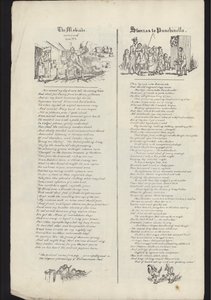 Side fra folder om Glasgow Fair, offentliggjort den 23. juli 1835 (gravering) af English School