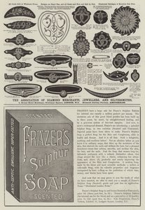 Side med annoncer (gravering) af English School