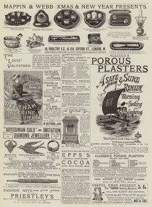 Seite mit Anzeigen (Gravur)