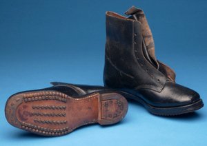 Et par Holdfast Miners-støvler, begyndelsen af 1900-tallet (læder) af English School