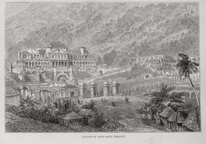Palace of Sans Souci, North Hayti, fra Santo Domingo fortid og nutid af Samuel Hazard, pub. i 1873 af English School
